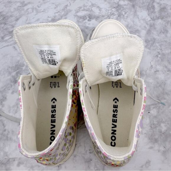 CONVERSE All Star High Top Multicolor Spring Floral Design  Women’s Sz 8 - Picture 9 of 13